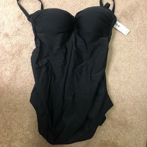 New black maternity swimsuit